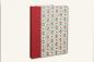 Preview: patterned diary, hardcover, linen spine red